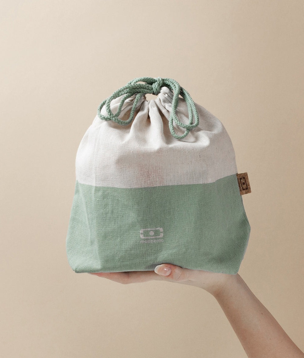 Dark Gray MB Pochette L Natural Green Bento Bag Natural Green / Large Monbento