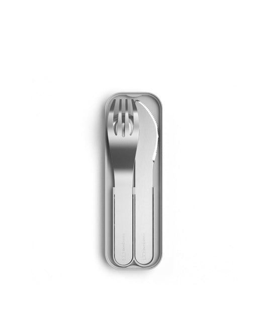 Light Gray Monbento Pocket Cutlery Set - Cotton Monbento