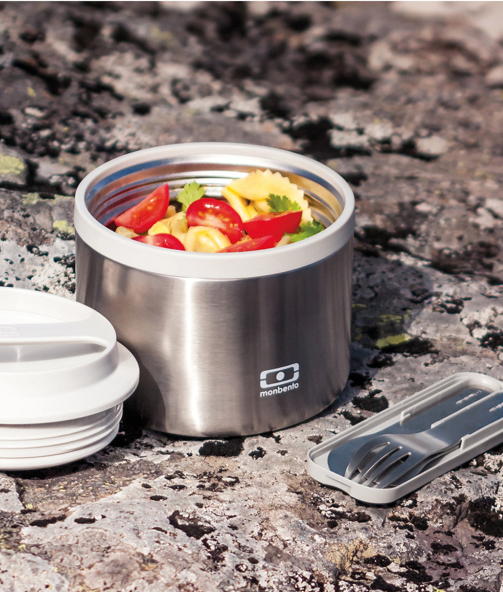 Dark Gray Monbento Pocket Cutlery Set - Cotton Monbento