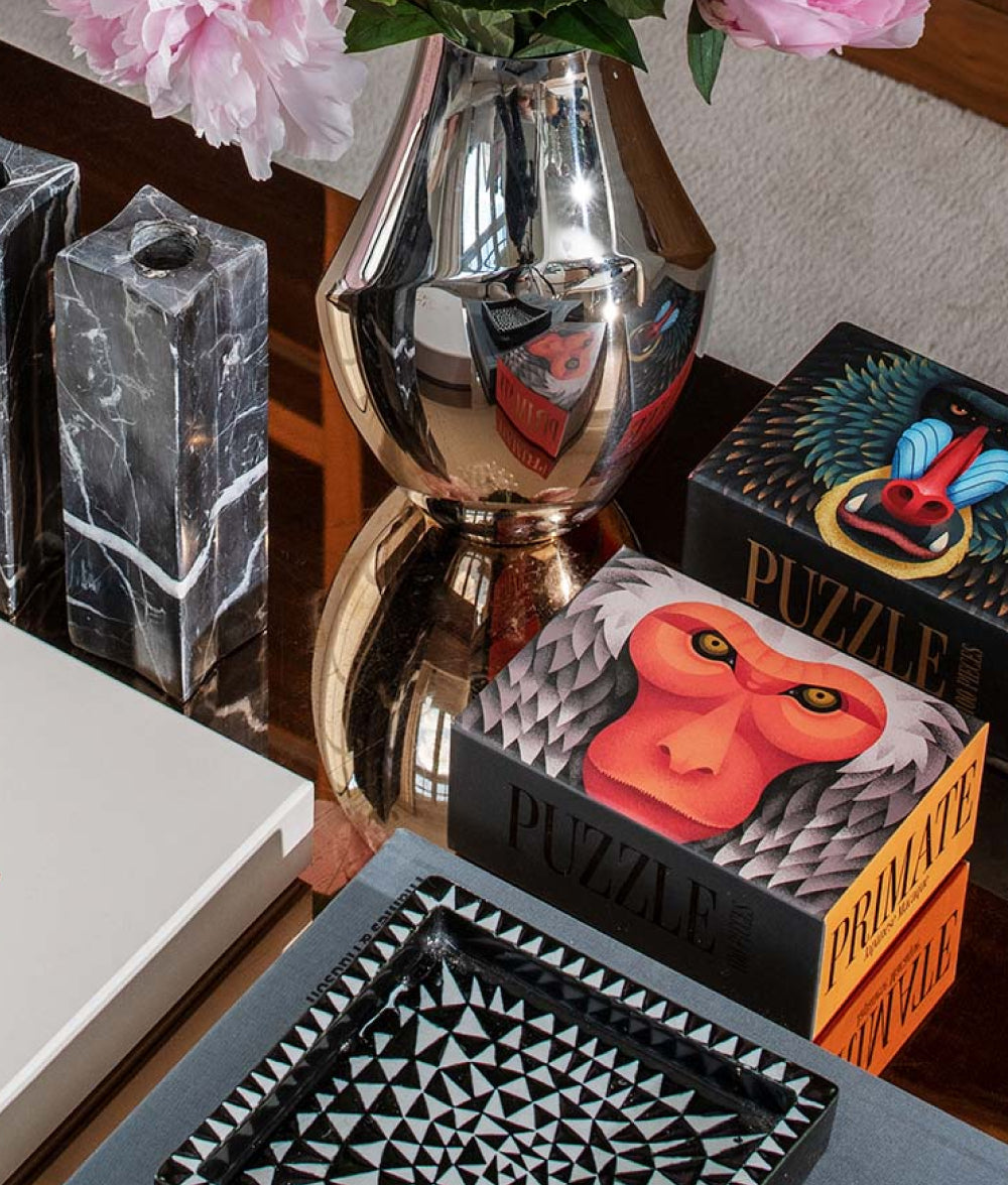 Dark Slate Gray Printworks™ Primate Puzzle - 100 Pieces Japanese Macaque,Mandrill Printworks