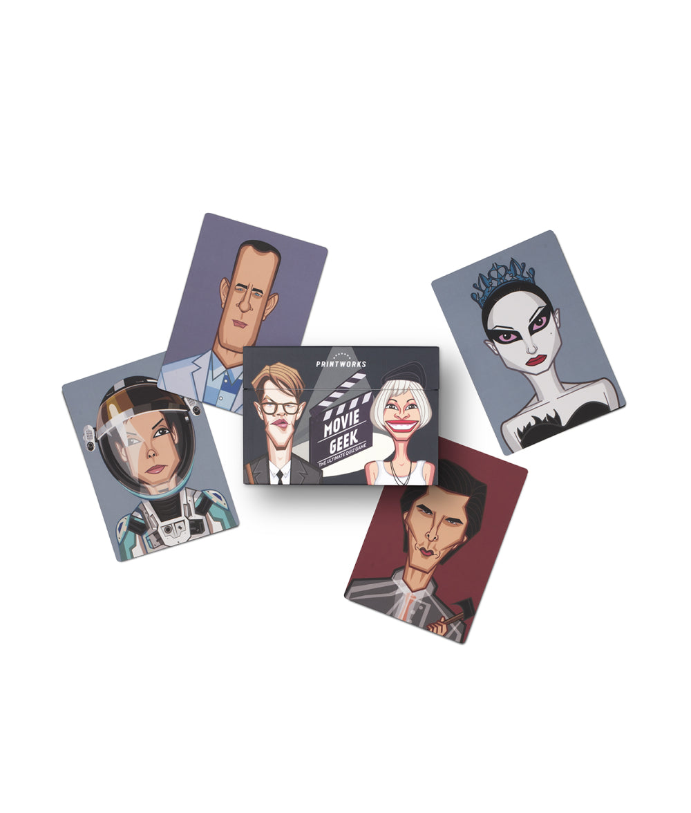 Dim Gray Printworks Movie Geek Trivia Card Game Printworks