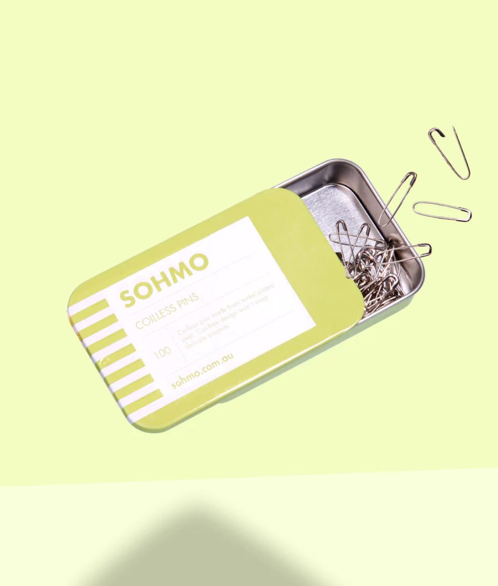 Light Goldenrod Yellow Coilless Pins SOHMO