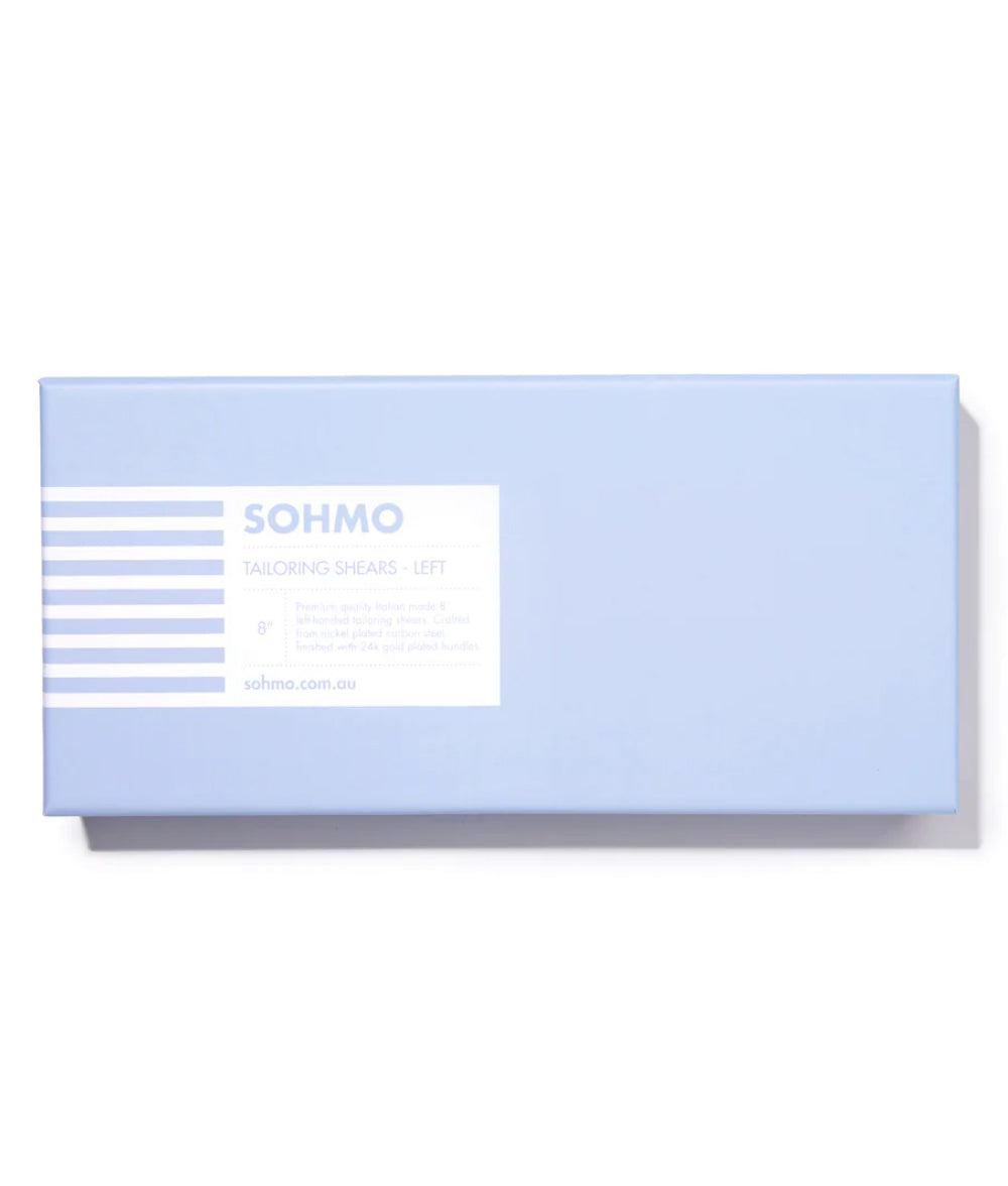 Powder Blue Tailoring Shears - 8" Left Handed - Gold SOHMO