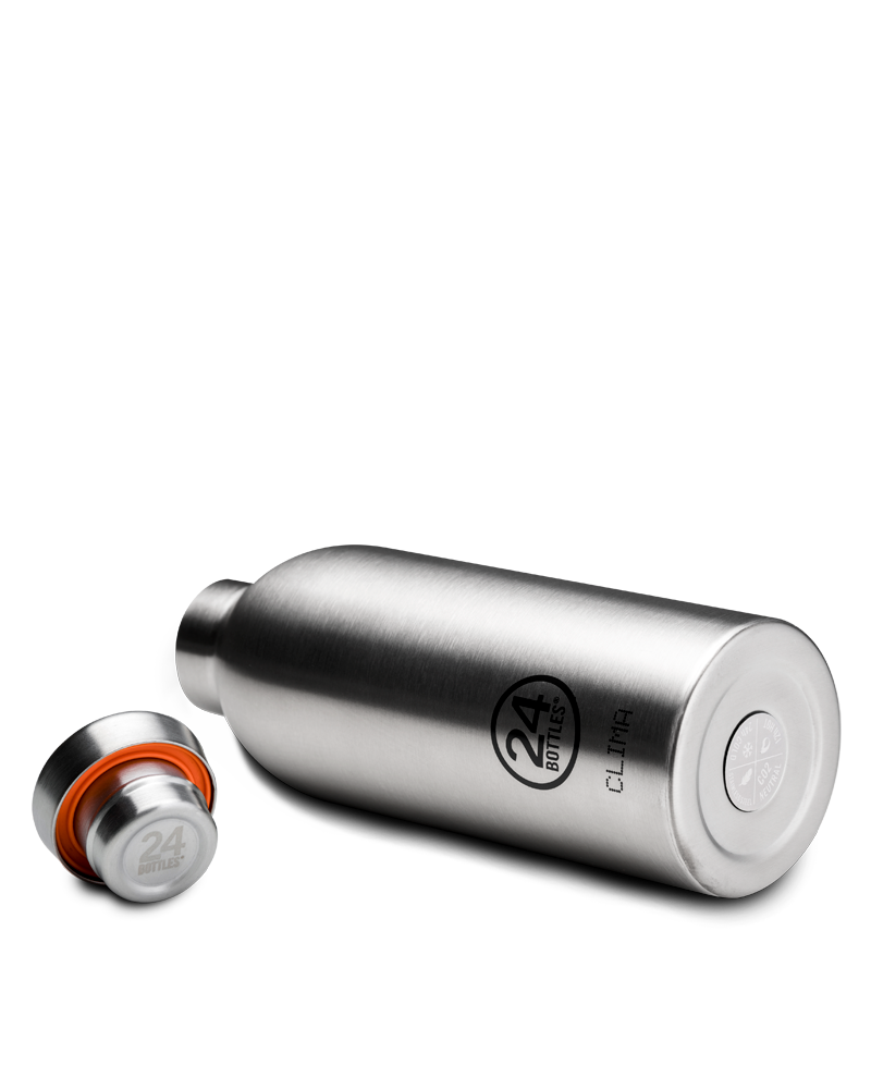 Gray Clima Bottle - Steel 330mL / Steel,500mL / Steel,850mL / Steel 24BOTTLES