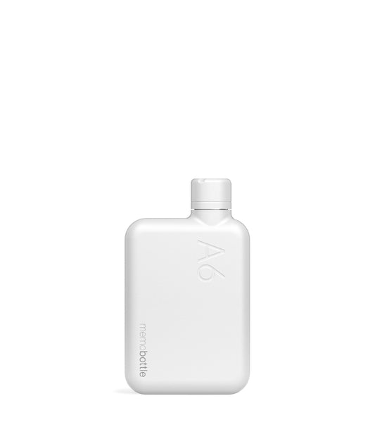 Lavender A6 Stainless Steel memobottle™ - Matte White Memobottle