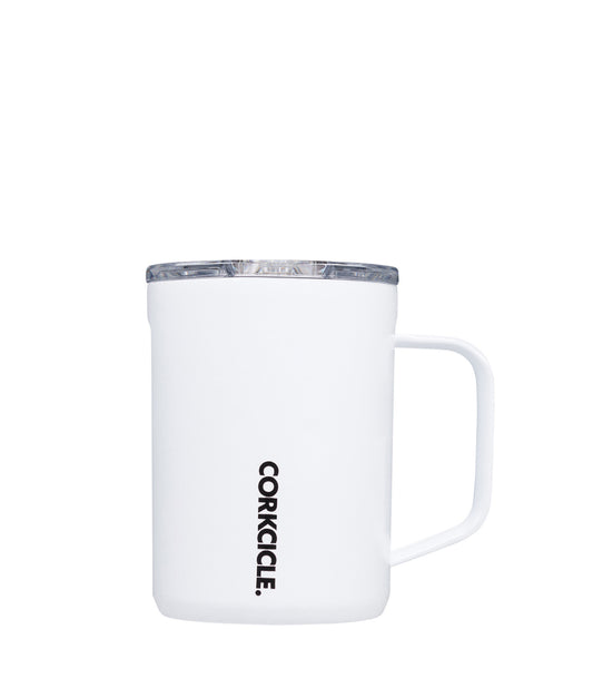 White Smoke Corkcicle™ Classic Insulated Coffee Mug Gloss White Corkcicle