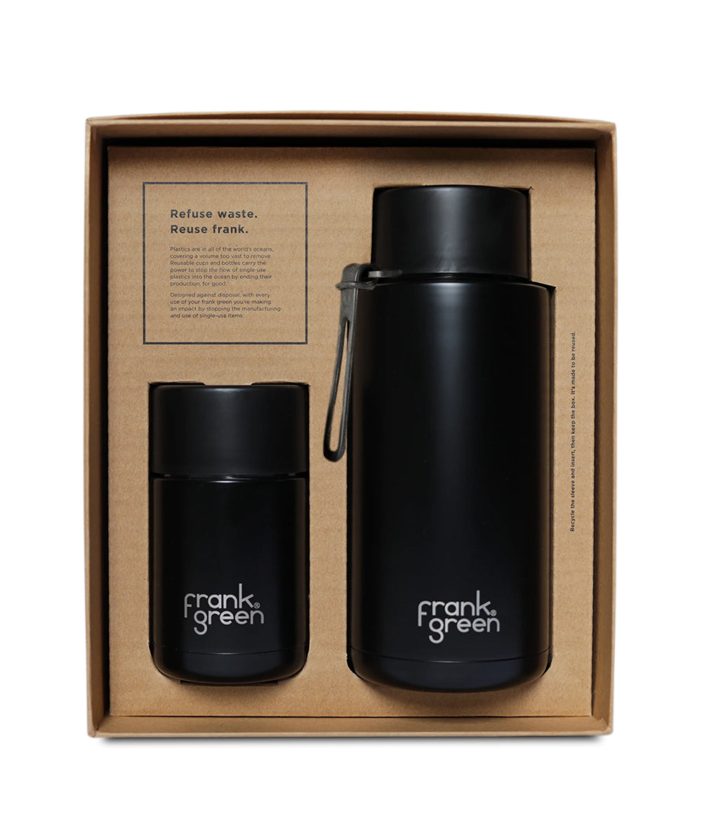 Rosy Brown frank green™ Essentials Gift Set - Large Midnight / Ceramic Frank Green