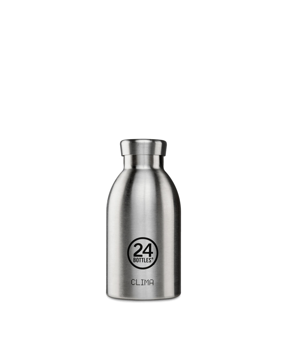 Gray Clima Bottle - Steel 330mL / Steel 24BOTTLES