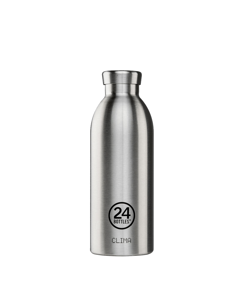 Gray Clima Bottle - Steel 500mL / Steel 24BOTTLES