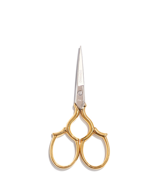Light Gray Lecco Scissors - 3 1/2" - Gold SOHMO