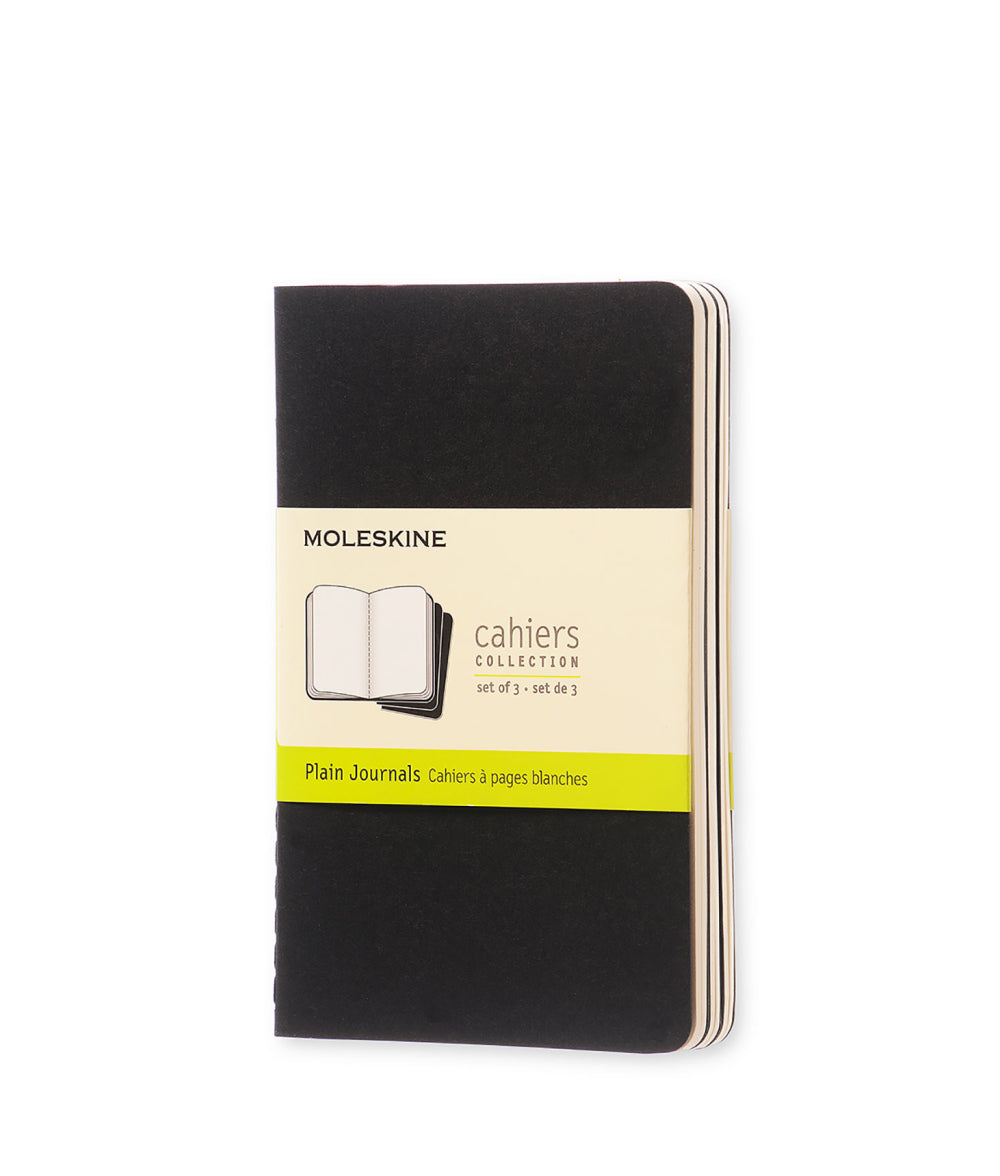 Dark Slate Gray Pocket Cahier Notebook - Set of 3 Black / Plain / Pocket Moleskine