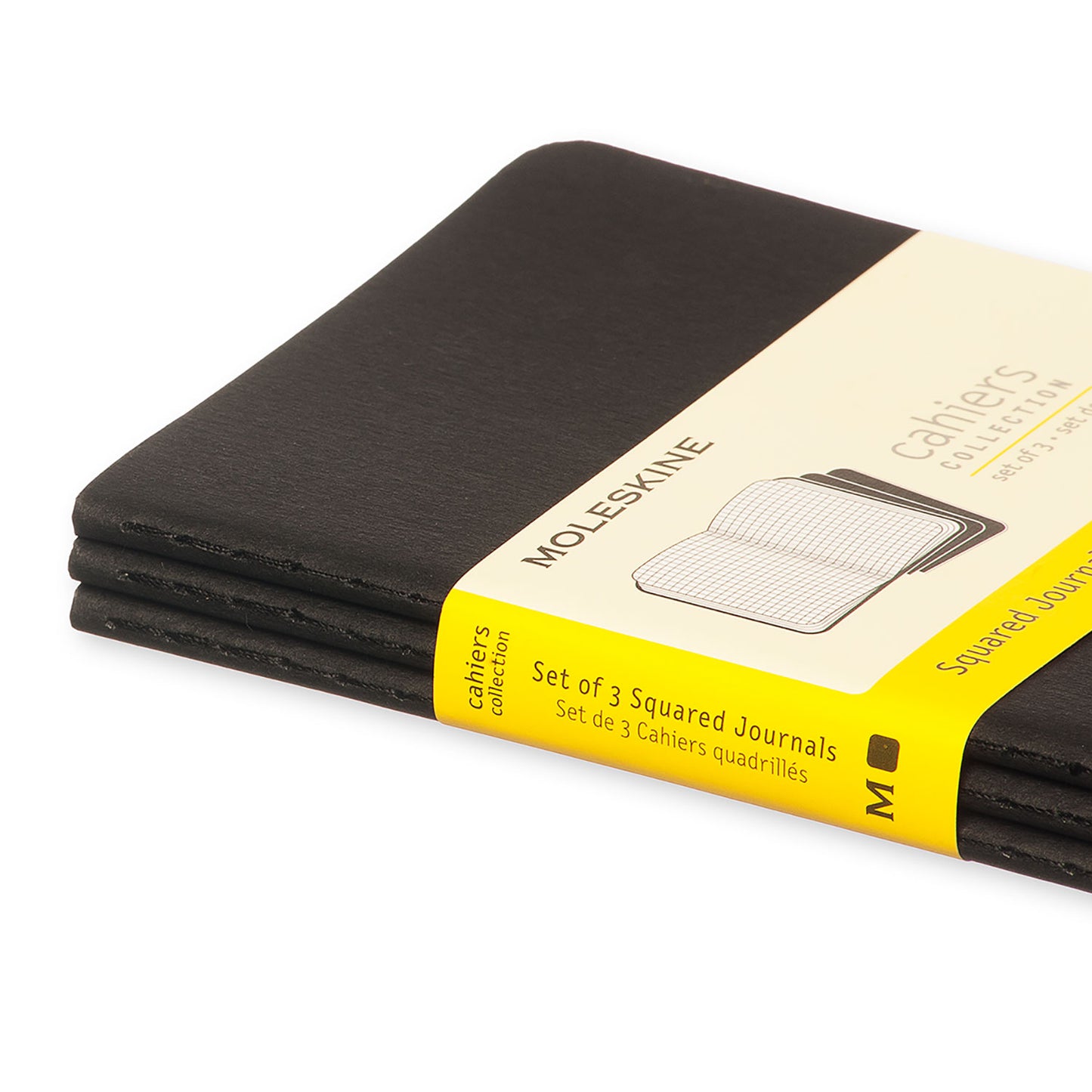 Dark Slate Gray Pocket Cahier Notebook - Set of 3 Black / Ruled / Pocket,Black / Plain / Pocket,Black / Dotted / Pocket,Black / Squared / Pocket,Brisk Blue / Ruled / Pocket,Brisk Blue / Plain / Pocket,Brisk Blue / Dotted / Pocket,Brisk Blue / Squared / Pocket Moleskine