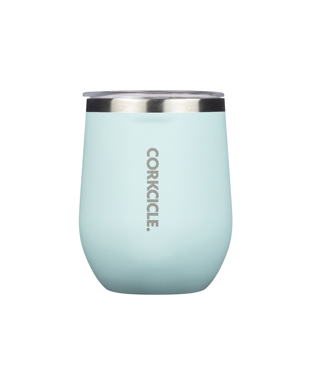 Light Gray Corkcicle™ Classic Stemless Insulated Wine Tumbler Gloss White,Matte Black,Powder Blue Corkcicle