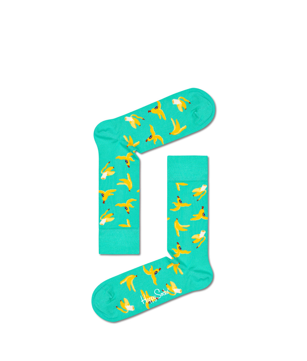 Dark Turquoise Happy Socks - Multicolour Mid Socks Banana Break 41-46,Banana Break 36-40 Happy Socks