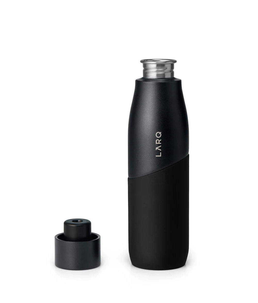 Black LARQ Bottle Movement PureVis™ 710 mL / Black / Onyx,710 mL / White / Pebble,946 mL / Black / Onyx LARQ