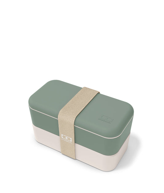 Light Slate Gray Monbento Original Lunch Box Natural Green Monbento