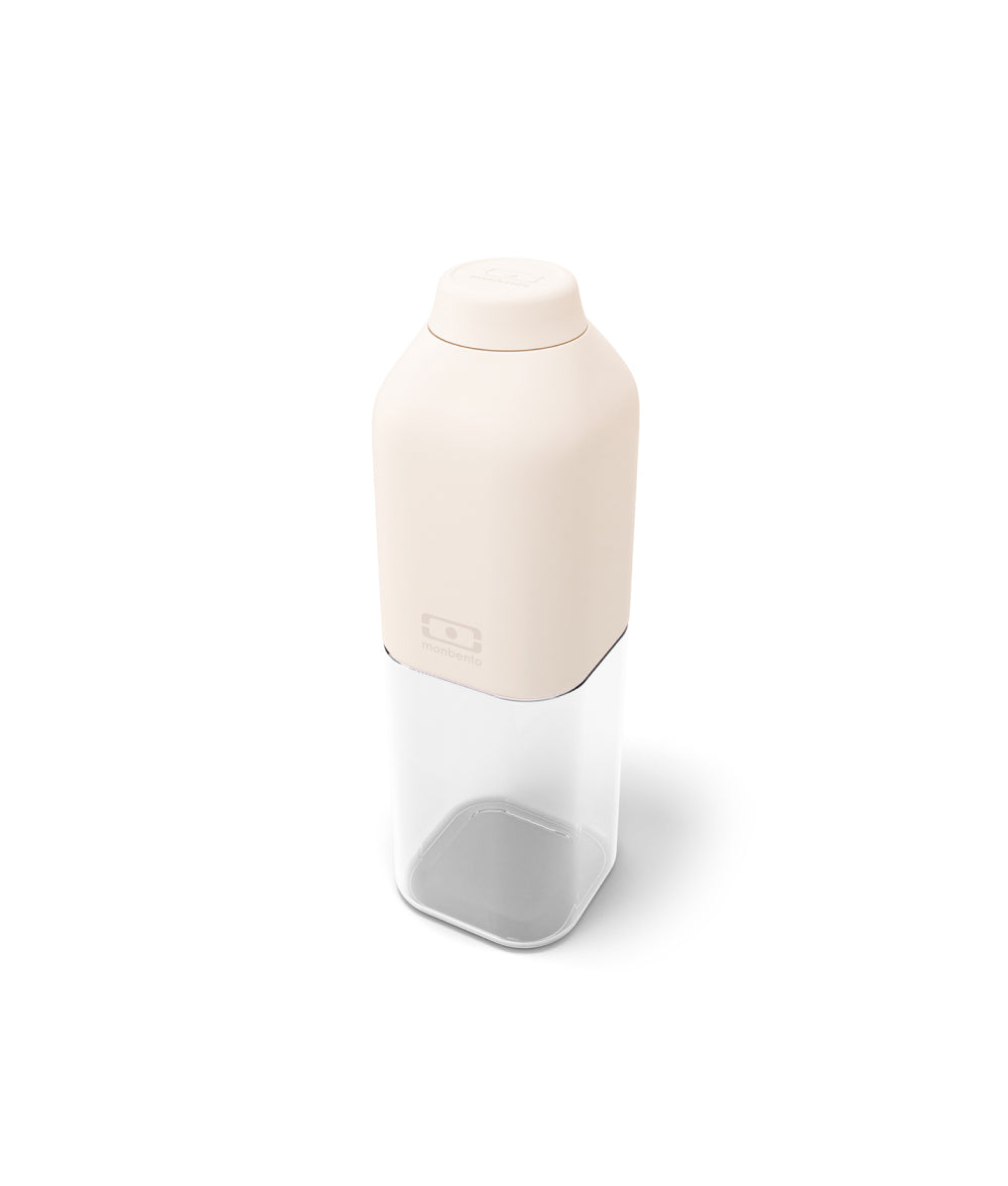 Light Gray MB Positive M Hydration Bottle Natural Cream / 500 ml,Cotton / 500 ml,Crystal / 500 ml Monbento
